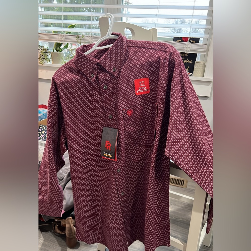 Ariat men’s western button up NWT